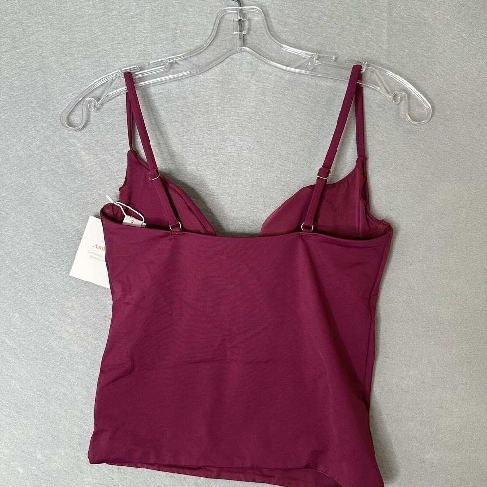 Andie Swimwear The Canary Tank Top Women Sz S Underwire Support Adjustable Comfy - Picture 3 of 10